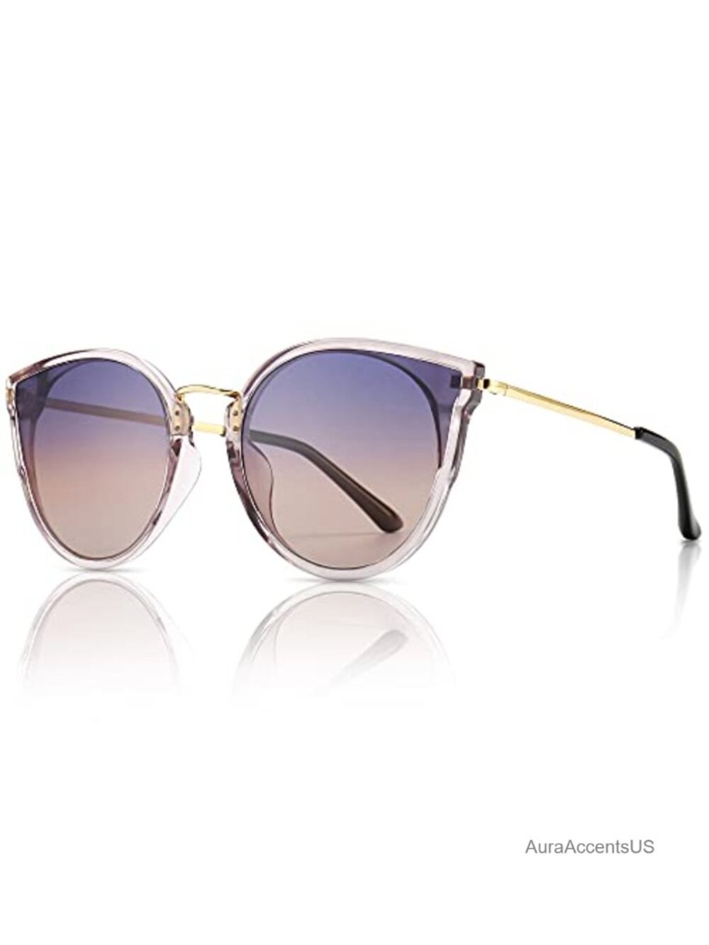 Oversized Vintage Polarized Cat Eye Sunglasses UV400 Retro Y2K